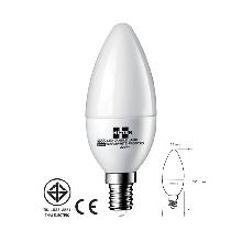 HI-TEK หลอดจำปา LED อีโค่ E14 6W แสงนวล