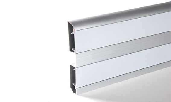 บัวเชิงผนังอลูมิเนียม ชุบอโนไดต์สีอลูมิเนียม รุ่น AS-1 (ราคาต่อเมตร)