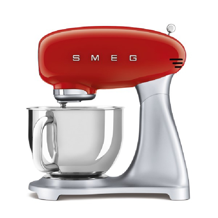 SMEG เครื่องผสมอาหาร ดีไซน์ 50’s Style สีแดง รุ่น SMF02RDEU