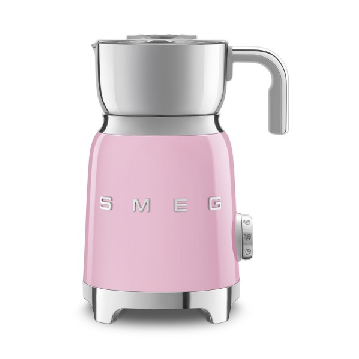 SMEG เครื่องตีฟองนม ดีไซน์ 50’s Style สีชมพู รุ่น MFF01PKEU