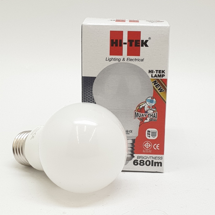 HI-TEK หลอด LED มวยไทย SERIES ขั้วเกลียว E27 10W แสงนวล HLLM27010W