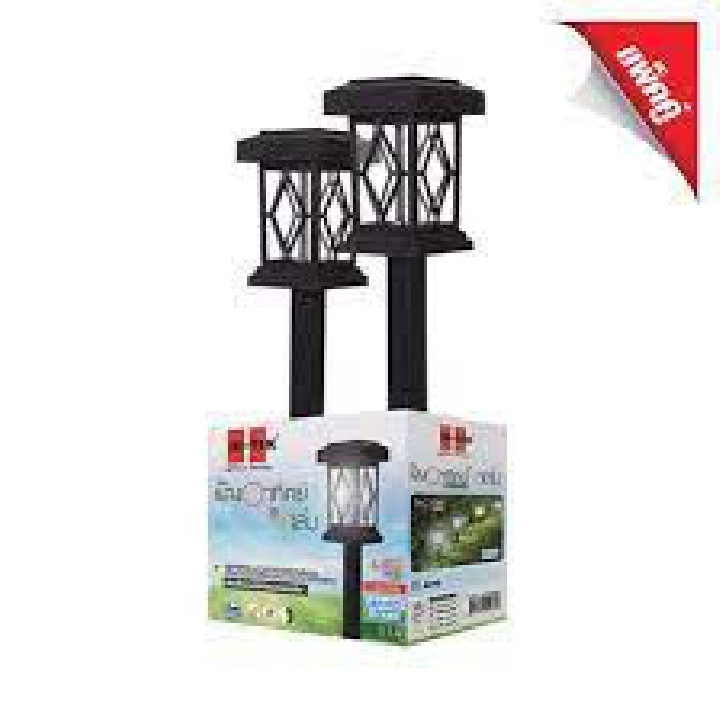 โคมไฟแต่งสวนพลังงานแสงอาทิตย์ HI-TEK รุ่น HFSG03001B สีดำ