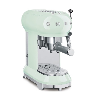 SMEG เครื่องชงกาแฟ ดีไซน์ 50’s Style สีเขียวพาสเทล รุ่น ECF01PGEU