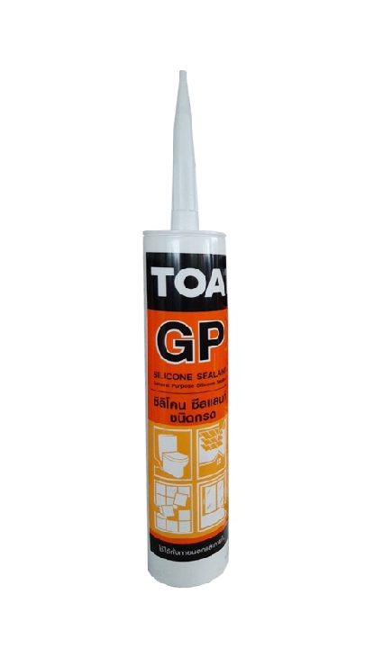 ทีโอเอ ซิลิโคน ซีลแลนท์ TOA GP (ชนิดกรด) สีขาว 280 มล.