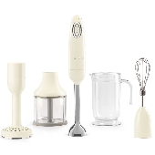 SMEG เครื่องปั่นอาหารมือถือ ดีไซน์ 50’s Style สีครีม รุ่น HBF02CREU