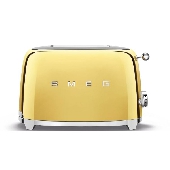 SMEG เครื่องปิ้งขนมปัง 2×2 ดีไซน์ 50’s Style สีทอง รุ่น TSF01GOEU