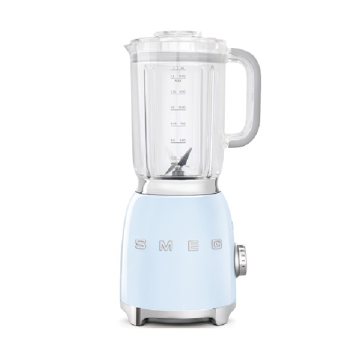 SMEG เครื่องปั่นอาหาร ดีไซน์ 50’s Style สีฟ้าพาสเทล รุ่น BLF01PBEU