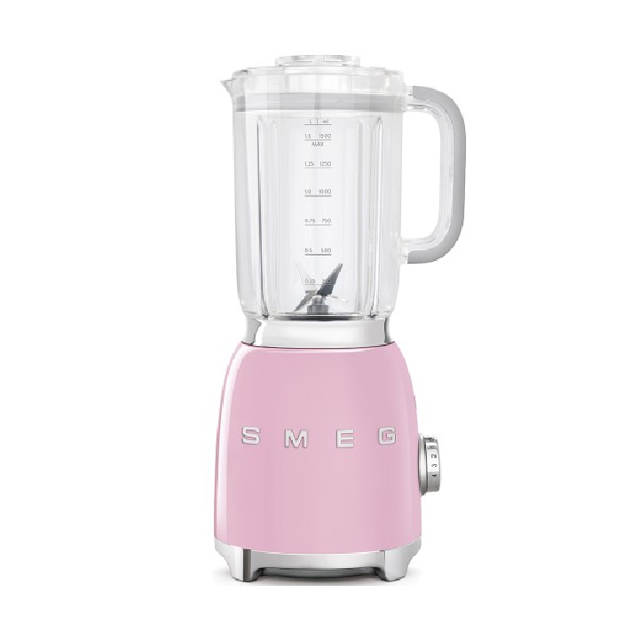 SMEG เครื่องปั่นอาหาร ดีไซน์ 50’s Style สีชมพู รุ่น BLF01PKEU