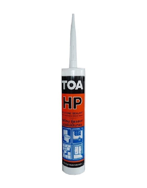 ทีโอเอ ซิลิโคน ซีลแลนท์ TOA HP (ชนิดไม่เป็นกรด) สีเทา 280 มล.