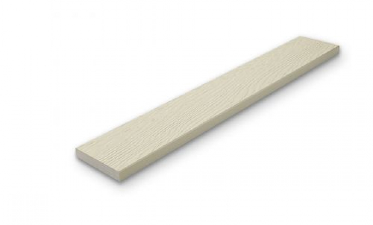 ไม้พื้น เฌอร่า ลายชัยพฤกษ์ รุ่นขอบวี สีรองพื้นขาวมะลิ Shera