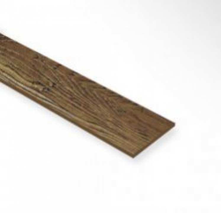 ไม้ฝา ตราเฌอร่า รุ่นขอบตรง ลายสัก สีวอลนัท Shera