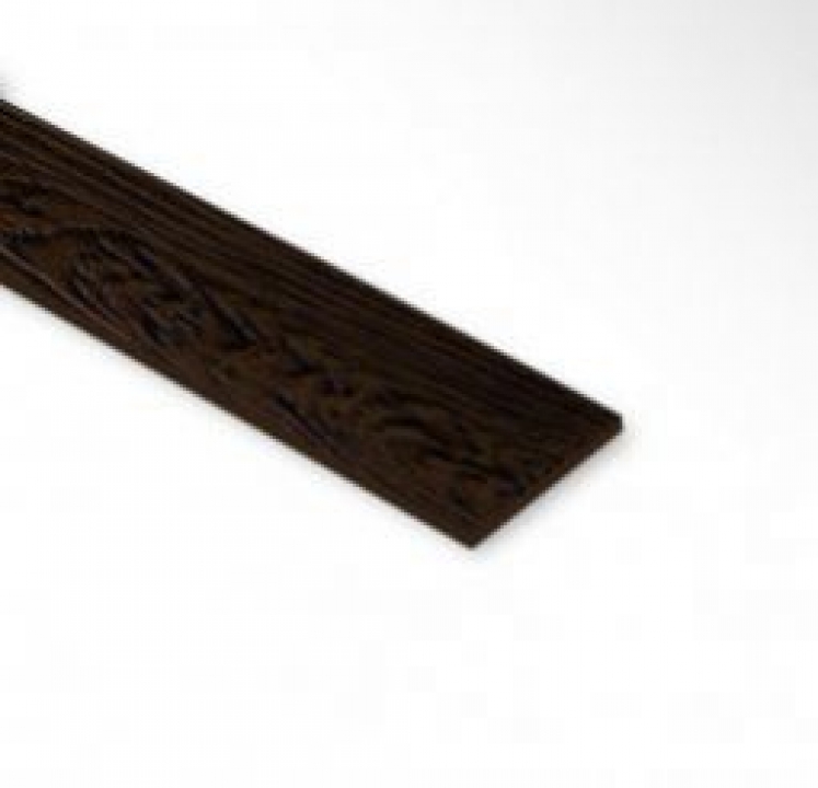 ไม้ฝา ตราเฌอร่า รุ่นขอบตรง ลายสัก สีน้ำตาลประดู่ Shera