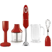 SMEG เครื่องปั่นอาหารมือถือ ดีไซน์ 50’s Style สีแดง รุ่น HBF02RDEU