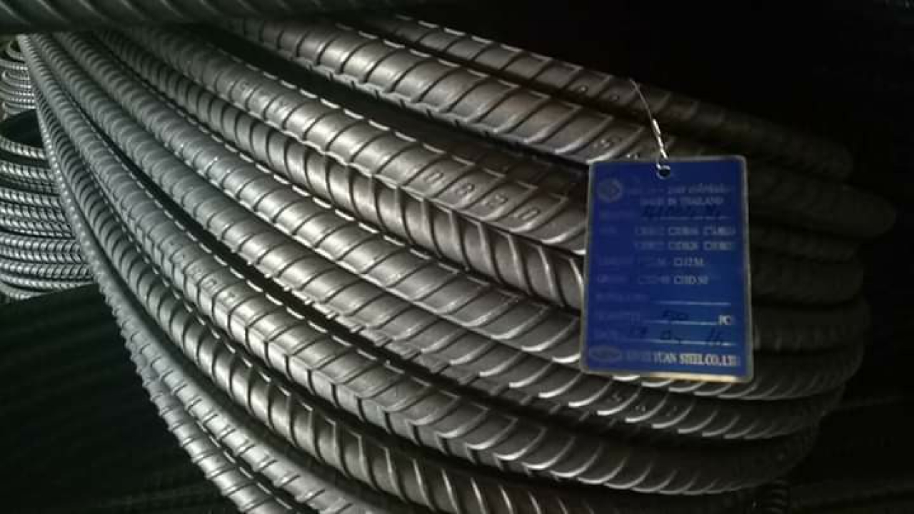 เหล็กข้ออ้อย 12 มม. X 10 ม.SD40 เต็มโรงใหญ่(ราคายกมัด)