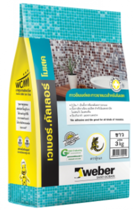 เวเบอร์คัลเลอร์ โมเสค 3 kg กาวยาแนวสำหรับโมเสค Weber