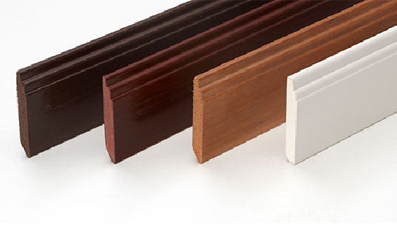 บัวเชิงผนังพีวีซี รุ่น P-2 กว้าง 3 นิ้ว หฤนา 8 มม. (ราคาต่อเมตร)