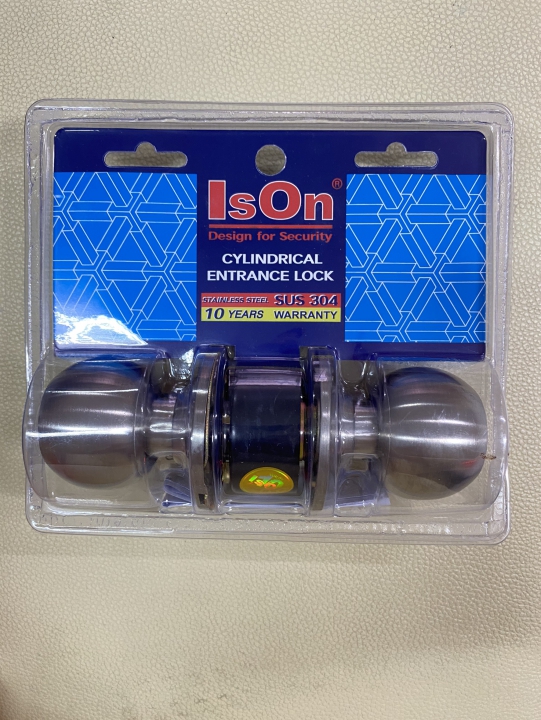 อีสออน BK ลูกบิดประตูประตูห้องน้ำ ISON สีสแตนเลส