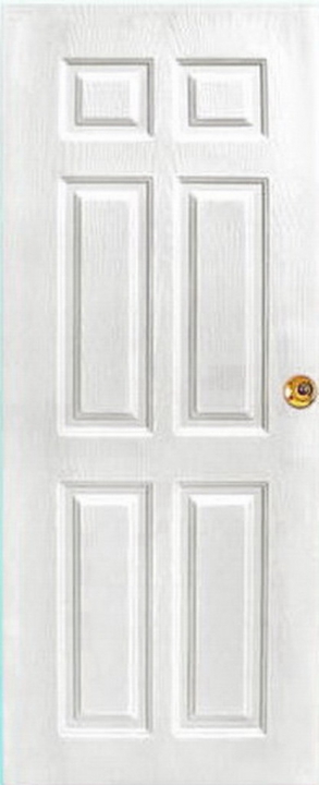 พีวูด ประตูไวนิล ไม้สังเคราะห์ UPVC สีขาว แบบลานนา 70 X 200