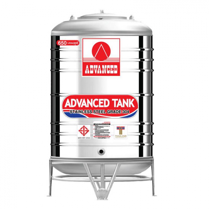 ถังเก็บสแตนเลส แอดวานซ์ รุ่นพื้นนูน (AV) ขนาด 2000 ลิตร