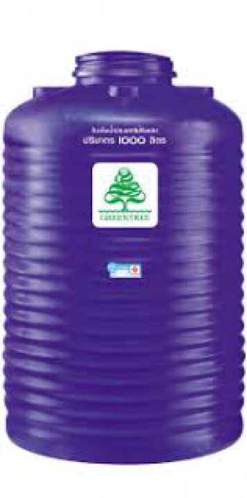 ถังเก็บน้ำบนดิน ตราเพชร กรีนทรี GTBA สีฟ้า 1500