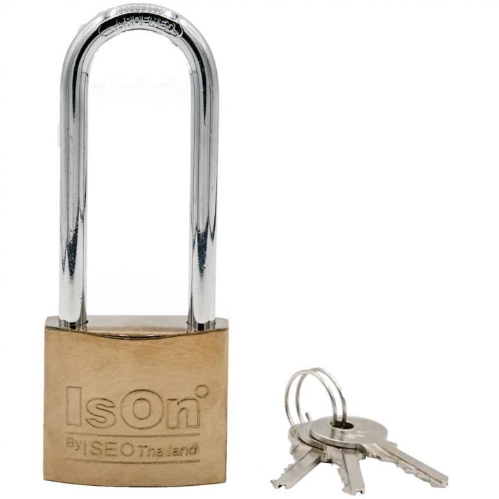 กุญแจสปริง 50L มม. ISON ชุบสีทองเหลือง