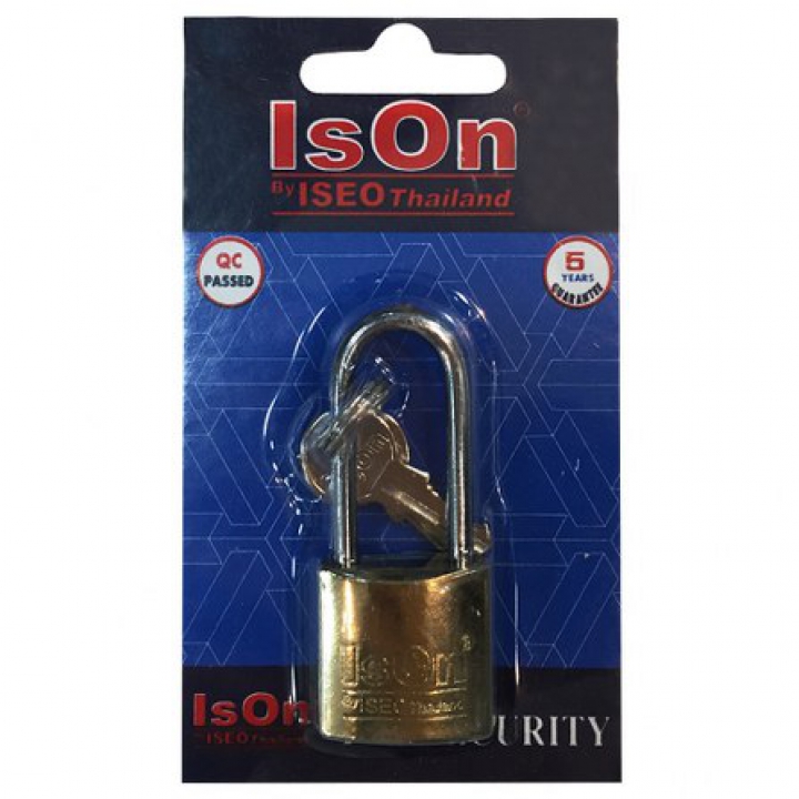 กุญแจสปริง 25L มม. ISON ชุบสีทองเหลือง