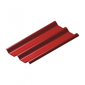 กระเบื้องลอนคู่ SCG ไฮบริด 50 X 120 X 0.55 สีแดง