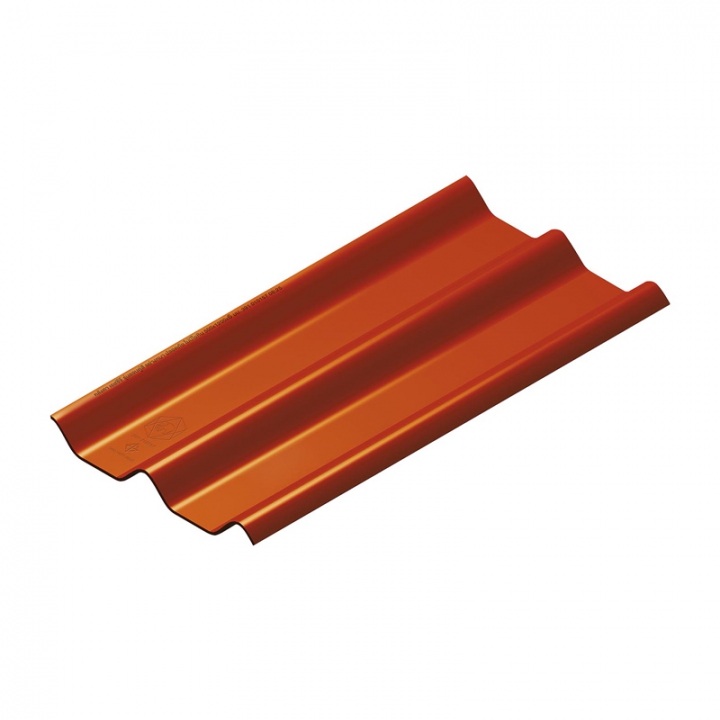 กระเบื้องลอนคู่ SCG ไฮบริด 50 X 120 X 0.55 สีหมากสุก