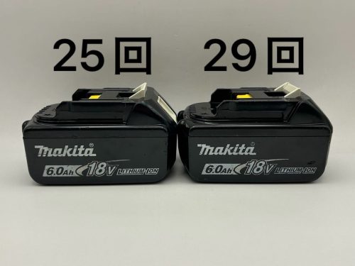 ชาร์จ 25 ครั้งและ 29 ครั้ง 2 ชิ้นของแท้ BL1860B Makita makita 18V 6.0Ah สินค้าแท้แบตเตอรี่ลิเธียมไอออนปรับสมดุลเซลล์โครงสร้างเคลือบพิเศษ f83