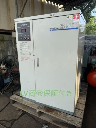 คอมเพรสเซอร์แพ็คเกจ HITACHI BEBICON PBD-5,5HE55,5kw 7,5 แรงม้า 50Hz Sanso 200V เครื่องทำงานได้อย่างราบรื่นไม่มีเสียงดังและทำงานได้ดี