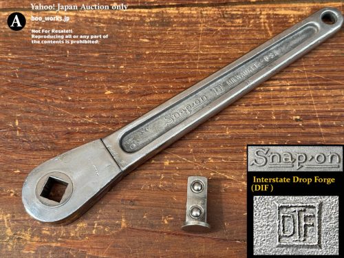 ผลิตในปี 1925-26 Snap-on No.7 1/2Dr ผลิตโดย DIF มีการผลิตจำนวนน้อยด้ามจับวงล้ออันแรกโลโก้เก่าวินเทจ