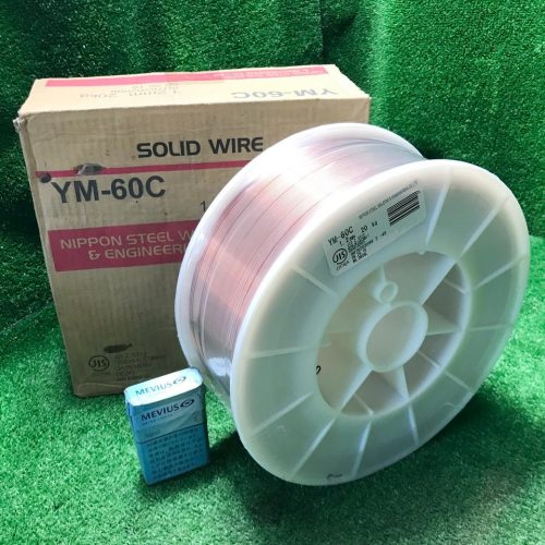 Seiso.g667 อุตสาหกรรมการเชื่อมเหล็ก Nippon ลวดแข็งคลาส 590MPa สำหรับเหล็กแรงดึงสูง (YM-60C) ขนาด: 1.2mm น้ำหนัก 20kg ลวดเชื่อมเชื่อม CO2