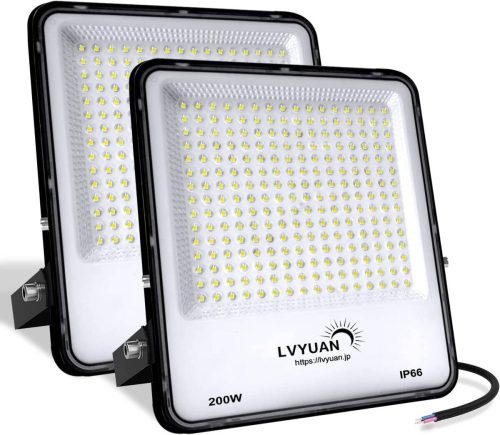 ใหม่ 200W LED Floodlight 2 ชิ้นDaylightสี 24000LM LEDกลางแจ้งไฟป้ายIP66 กันน้ำเลือดUltra Lightคลังสินค้าแสงทำงานแสงกลางแจ้งYinleader