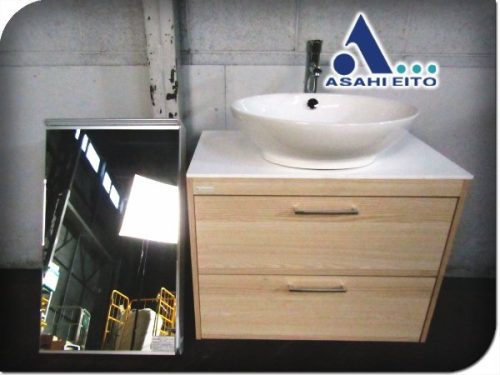 ของตั้งโชว์รายการที่ไม่ได้ใช้ ASAHI EITO AURA W75 โต๊ะเครื่องแป้ง/กระจกโต๊ะเครื่องแป้งห้องน้ำ 260,000 ymm4632k