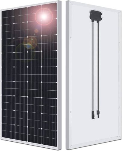 แผงโซลาร์เซลล์ใหม่ 200W 1 ชิ้นประสิทธิภาพการแปลงคริสตัลเดี่ยว 21% แผงโซลาร์เซลล์ชาร์จพลังงานแสงอาทิตย์ปลั๊ก MC4 และ 90cm12AWG รวมสายเคเบิลป้องกันภัยพิบัติ Yinleader