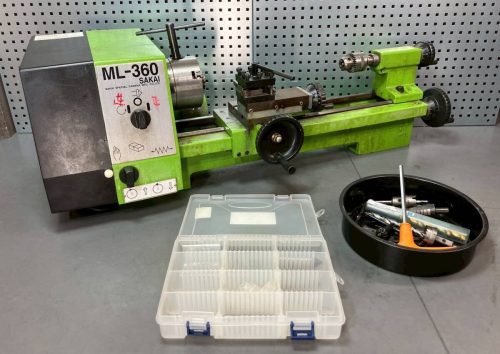 SAKAI Sakai Special Camera Manufacturing เครื่องกลึงขนาดเล็ก 100V ML-360 Tabletop Lathe King Tool (3220K)