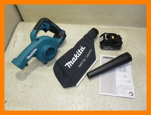 makita Makita เครื่องเป่าลมแบบชาร์จไฟได้ UB185D 18V 1 แบตเตอรี่เก็บฝุ่น/เครื่องเป่าลม 2431