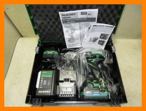 ประแจผลกระทบไร้สาย HiKOKI WR36DH 36V 2 ก้อน (BSL36A18BX) ชุดเครื่องชาร์จ 2441