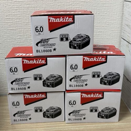 (ของใหม่ยังไม่ได้เปิด) ชุดแบตเตอรี่ Makita 18v 6.0Ah BL1860B 5 ก้อน