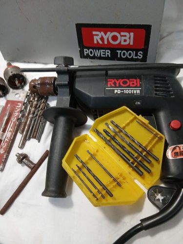 RYOBI, Ryobi, สว่านสั่นสะเทือน, PD-1001VR, คู่มือการใช้งาน, ดอกสว่านเจาะกล่องแข็ง, สว่าน, ตรวจสอบการทำงานอย่างง่าย, ทำความสะอาดง่าย, โบนัสมากมาย, เครื่องมือไฟฟ้า