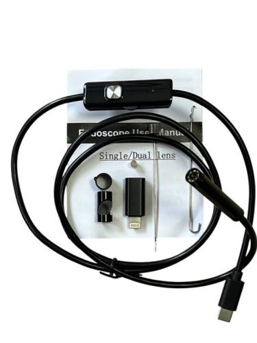 ใช้งานร่วมกับ iPhone Fiberscope 7.8 มม. เลนส์ Ultra Fine กล้องส่องกล้องกันน้ำ