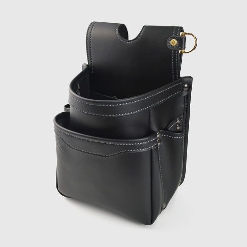 New/Unused กระเป๋าคาดเอว 2 ชั้น AB-22BG Light PU Leather Series (Kurokin) FUJIYA
