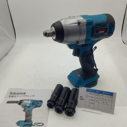 2657 ประแจผลกระทบไร้สาย HY-S500 ใช้งานร่วมกับ Makita ไร้สายแบบชาร์จไฟได้เข้ากันได้กับ BL1860 ฯลฯตัวเครื่องหลัก