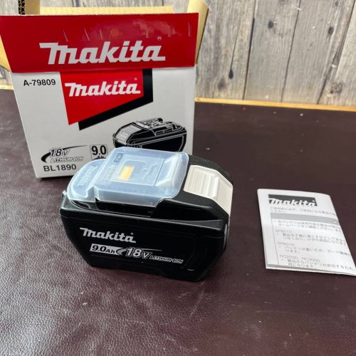 (ไม่ได้ใช้ (จัดแสดงในร้าน)) แบตเตอรี่ลิเธียมไอออน Makita 18V/9.0Ah BL1890 (ร้าน Higashiyamato)