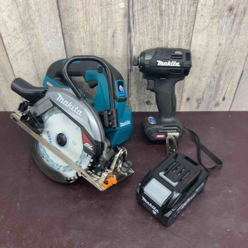 (มือสองสภาพดี) สว่านกระแทกไร้สาย Makita TD002GZB เลื่อยวงเดือนไร้สาย HS002GZ รวมแบตเตอรี่ 1 ก้อน (ร้าน Higashi Yamato)