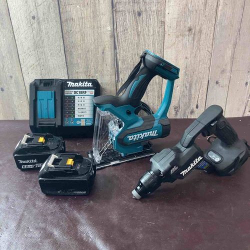 (มือสอง) ไขควงไร้สาย Makita FS600DRGXB เครื่องตัดกระดานไร้สาย SD180DZ ชุด 2 ชิ้น (ร้าน Higashi Yamato)
