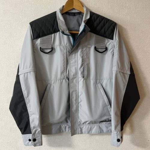 เสื้อแจ็คเก็ตพัดลมเครื่องปรับอากาศ Makita ครบชุด M รองรับสายรัดเต็มรูปแบบ (ชุดพัดลม, แบตเตอรี่, ที่ชาร์จ, รวมเคส)