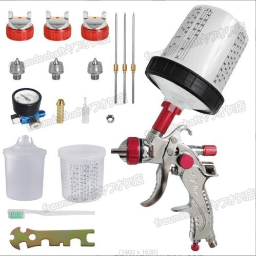 ปืนฉีดลมปืนฉีดลมสเปรย์แรงโน้มถ่วงจิตรกรรม Airbrush DIY Surfacer ปืนลมถ้วยด้านบน zchw1038