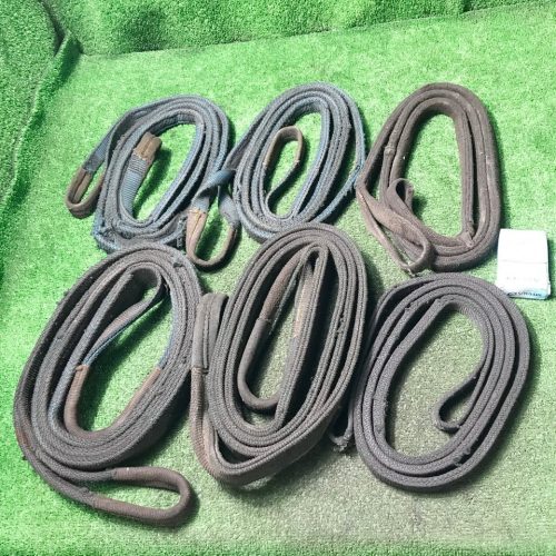 Oka Ao g713 Tezak and other 0.8t/1.6t etc. สลิง/บลูริงกว้าง 25mm x Approx. 2.3ม./กว้าง 25มม. x 3ม./กว้าง 50มม. x 3ม. อุปกรณ์แขวนขนของ 3 ชุดรวม 6 ชิ้น