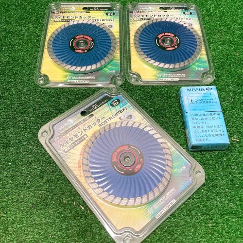 Shiraku Q701 เครื่องตัดเพชรอุตสาหกรรม Sankyo Diamond สำหรับคอนกรีตแข็ง RC5TR(WY8X) φ125×2.2×22มม. ชุด 3 ชิ้น